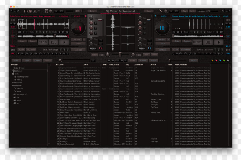 Computer Sound DJ Mixer Software Disc Jockey PNG