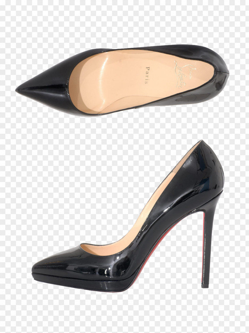 France ChristianLouboutin Black High Heels High-heeled Footwear Shoe PNG