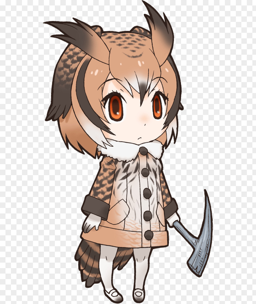 Kemono Friends けものフレンズぱびりおん Eurasian Eagle-owl Card Sleeve Kobe Animal Kingdom PNG