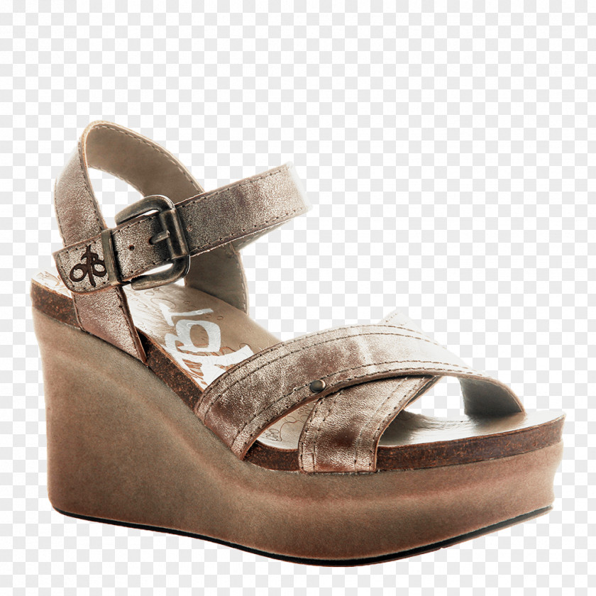 Sandal Wedge Shoe Slingback Footwear PNG