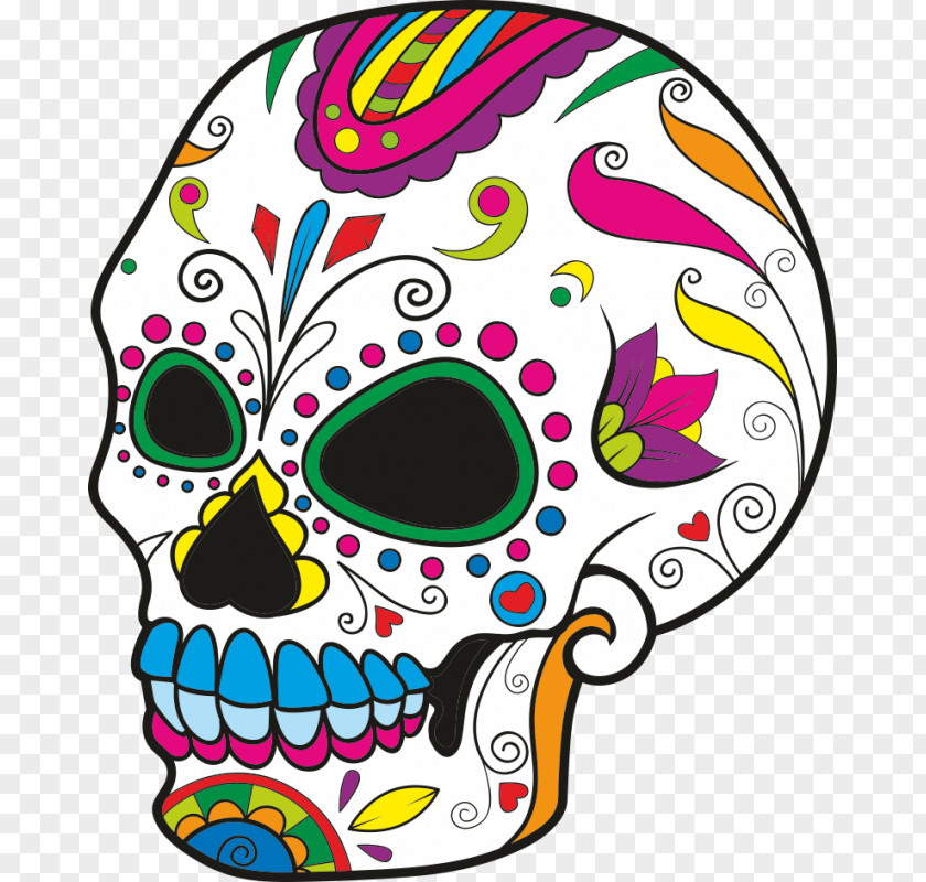 Skull Calavera Sugar Skulls Coloring Book Day Of The Dead Clip Art PNG