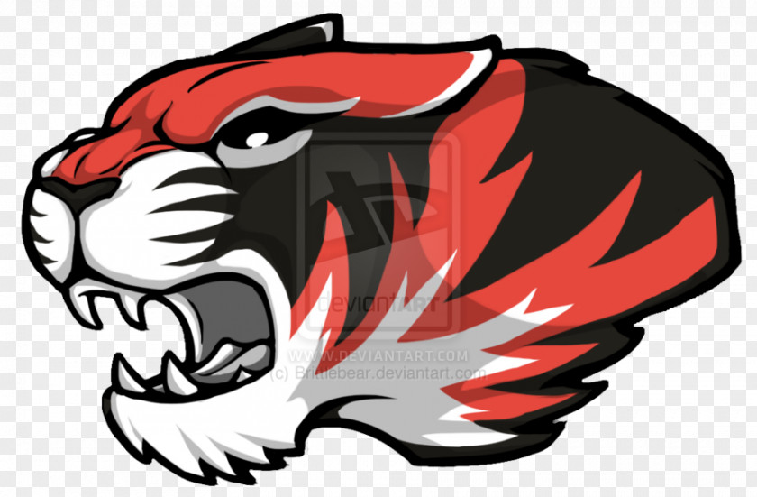 Tiger Mascot Cat Clip Art Illustration PNG