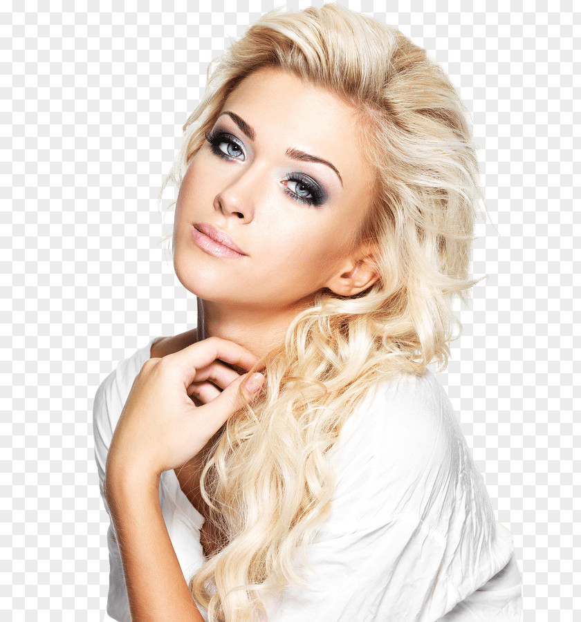 Woman's Day Blond Capelli Long Hair Model Woman PNG
