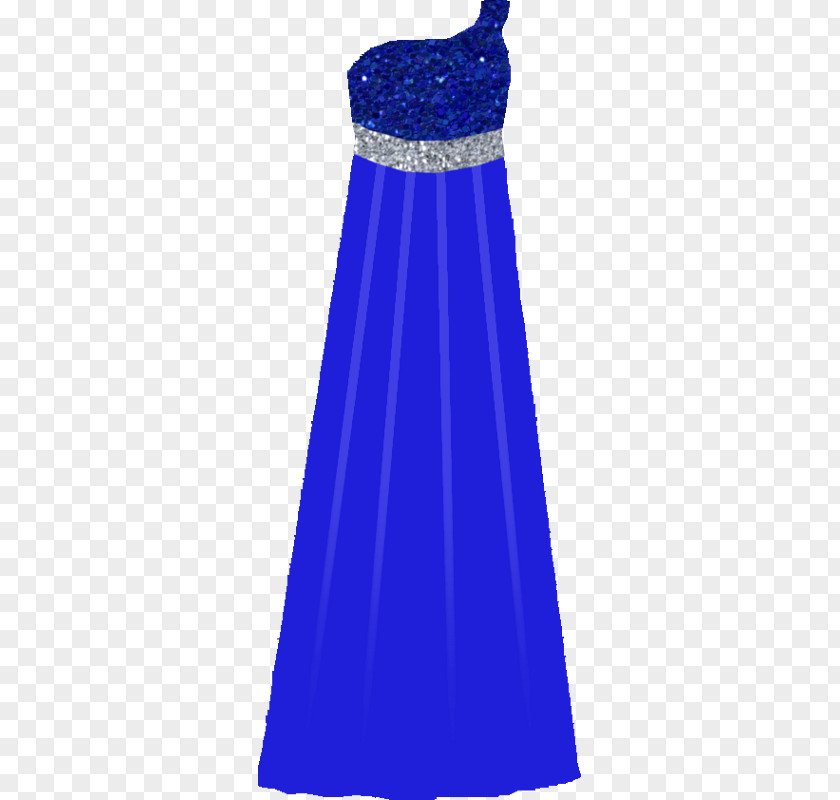 Blue Gown Cocktail Dress Shoulder PNG