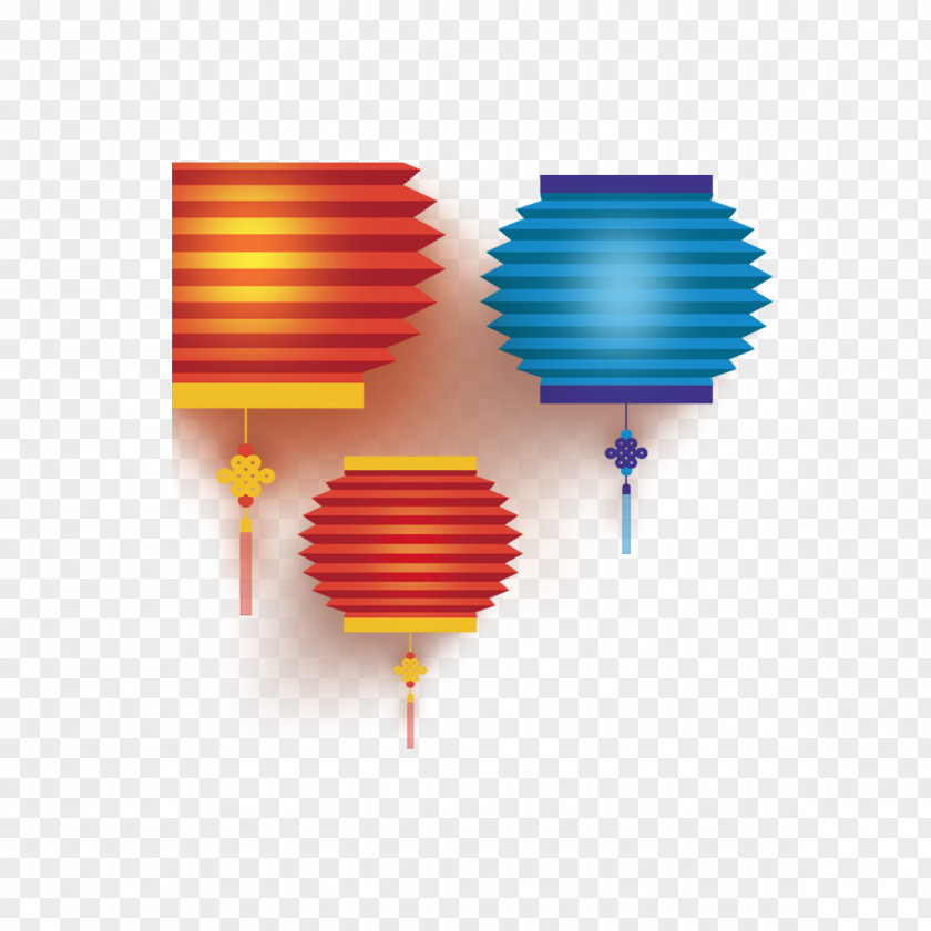 Colorful Lanterns Decorated Transparency And Translucency Icon PNG