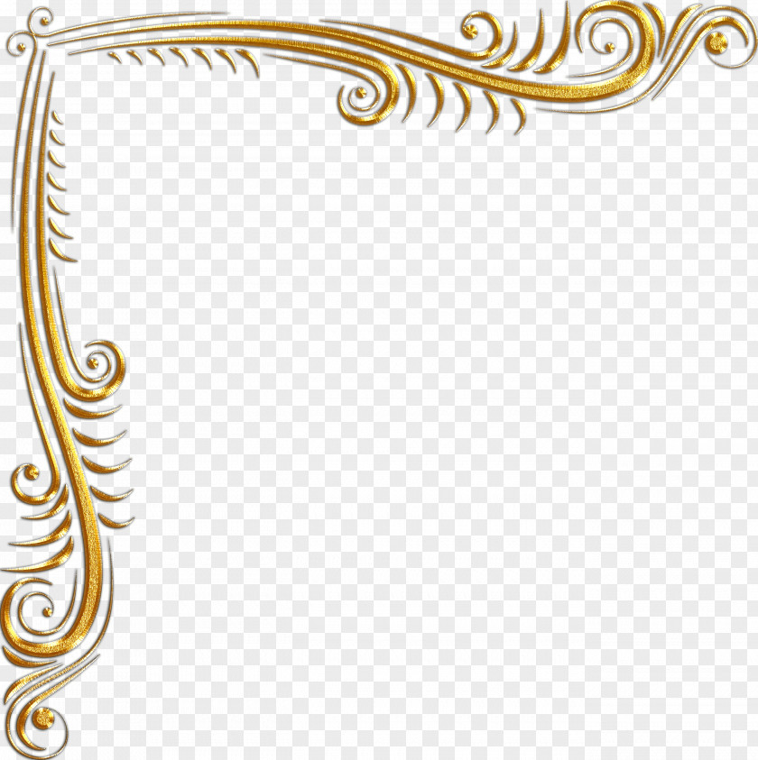 Gold Corner PNG