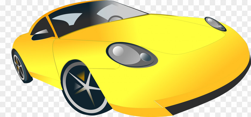 Yellow Car PNG