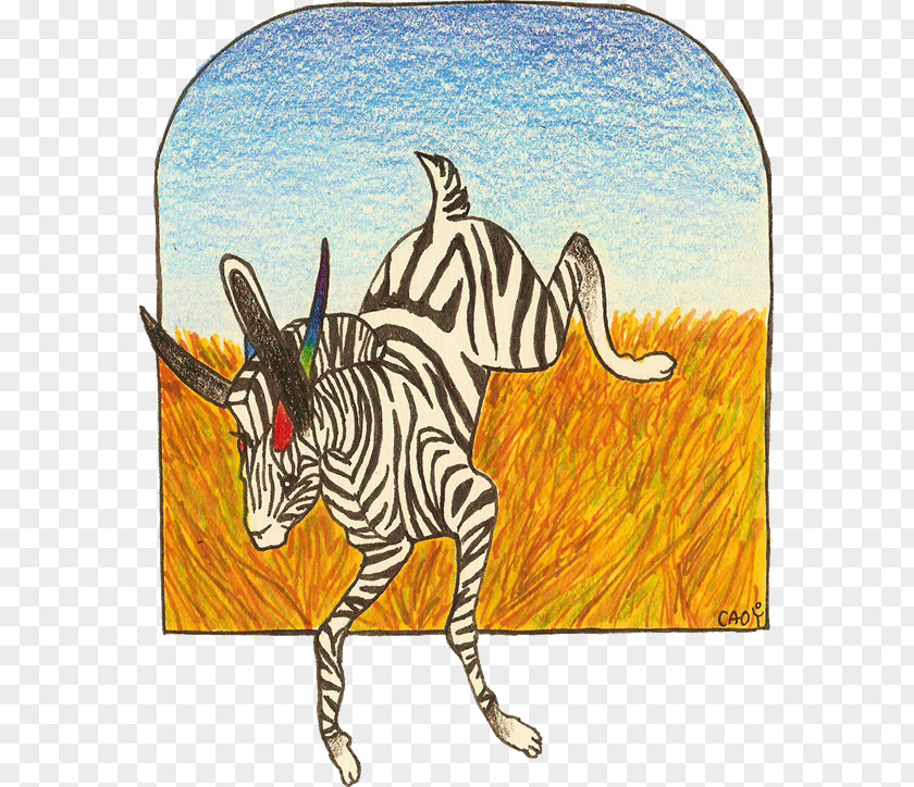 Cao Cattle Illustration Cartoon Zebra PNG