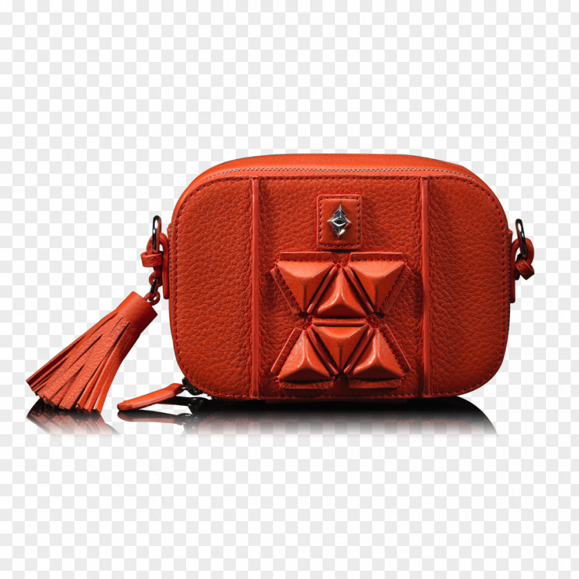 Orange Cross Handbag Calfskin Leather Brand PNG