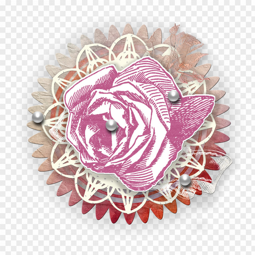 Scrapbook Designer Clothing Embroidery Lapel Pin PNG