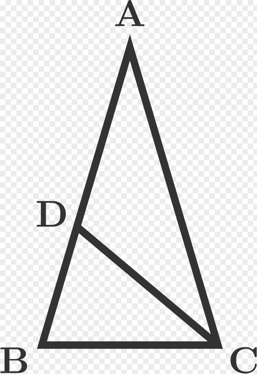 Triangle Isosceles Altitude Line PNG