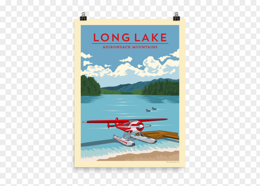 Attractions Posters Poster Long Lake George Airplane PNG