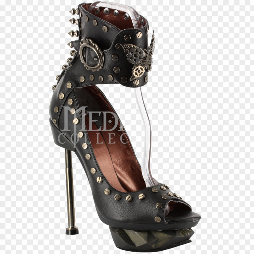 Burgundy Low Heel Shoes For Women High-heeled Shoe Clothing Footwear Steampunk PNG