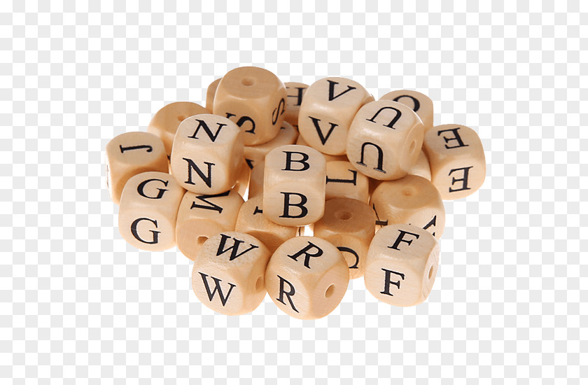 Jewellery Wooden Letter Beads Bracelet Alphabet Cube PNG