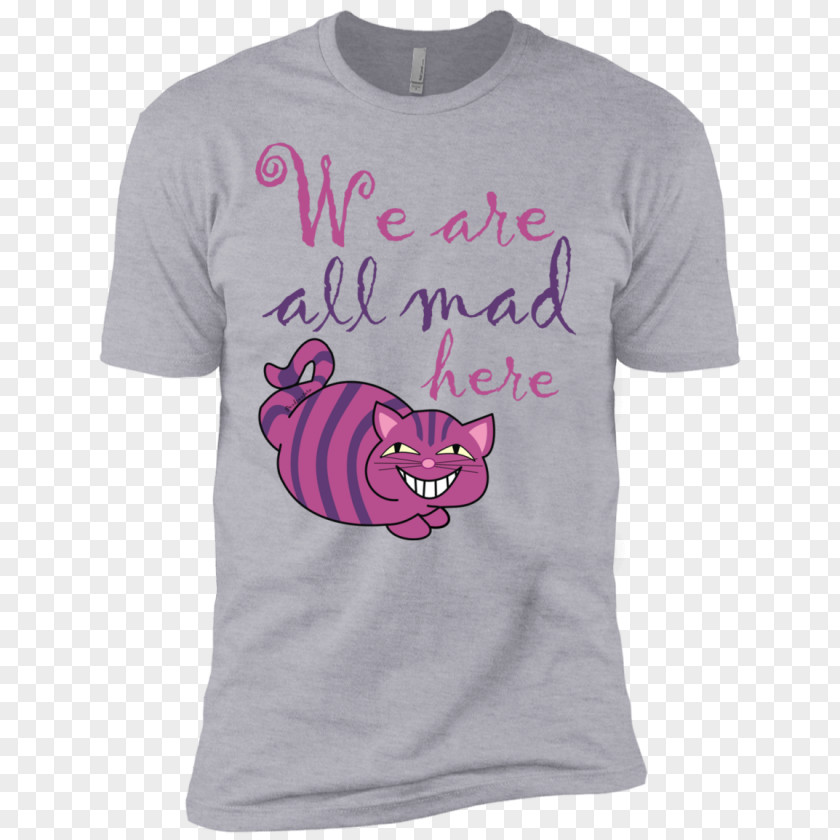 We Are All Mad Here T-shirt Hoodie Sleeve Clothing PNG