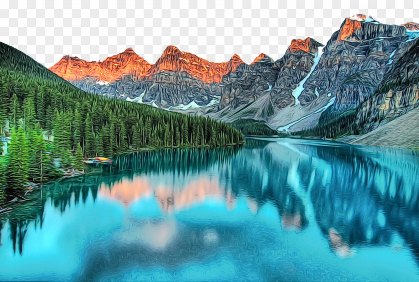 Wilderness Lake Natural Landscape Nature Mountainous Landforms Mountain Reflection PNG