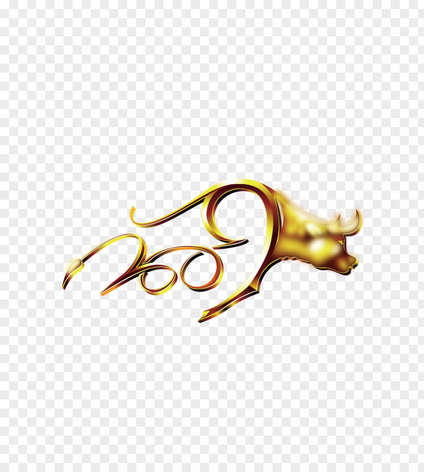 Golden Bull Gold Adobe Illustrator PNG