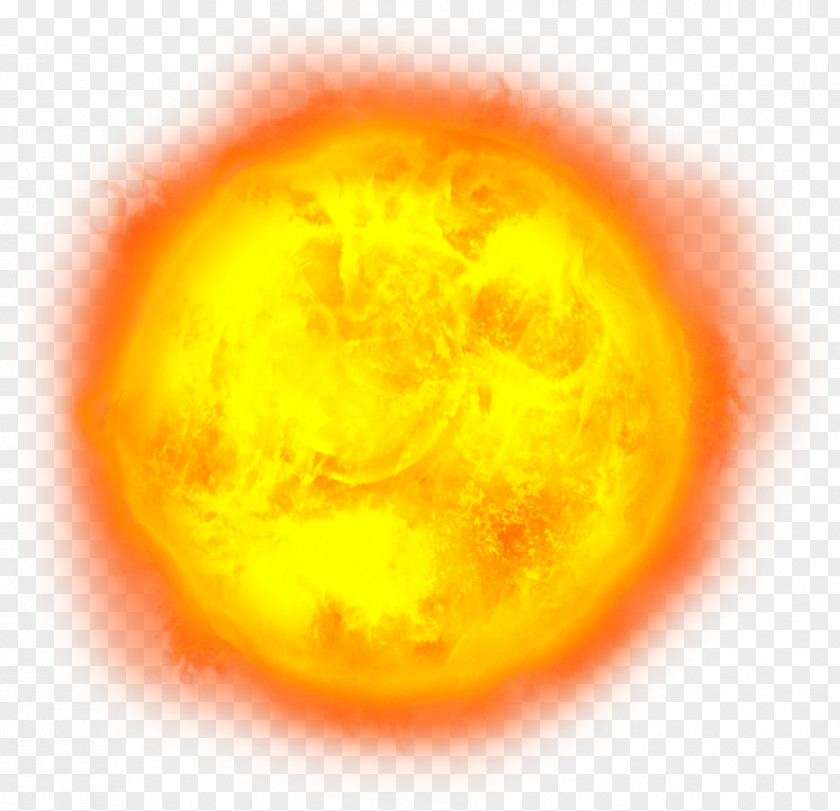 Orange Yellow Solar System Background PNG