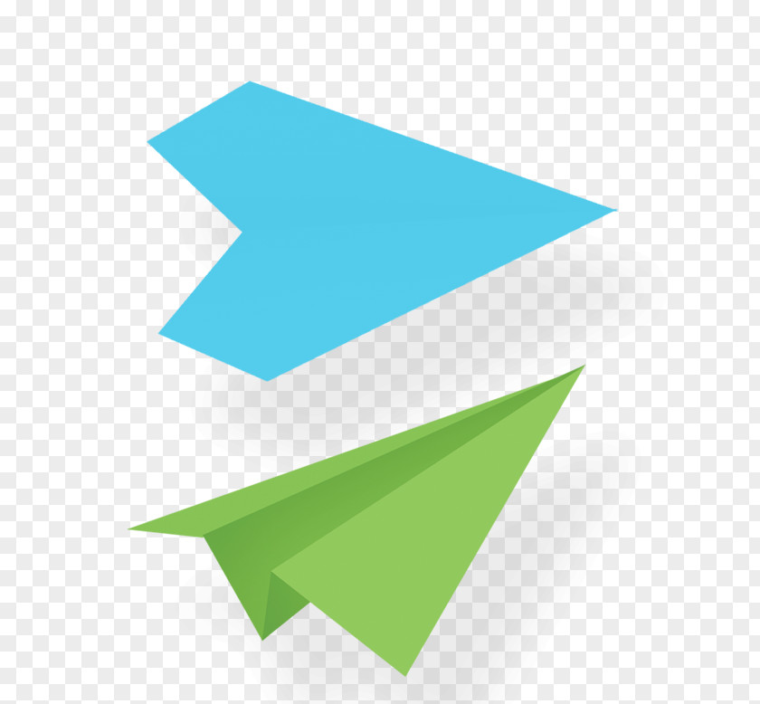 Paper Airplane Plane Green PNG