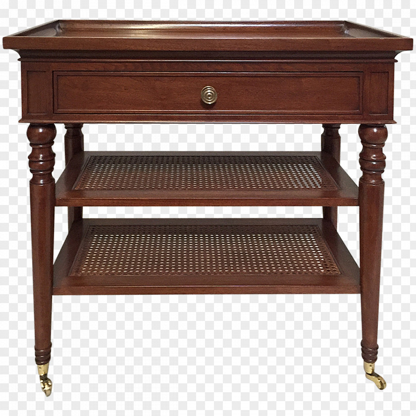 Bedside Table Tables Coffee Drawer Antique PNG
