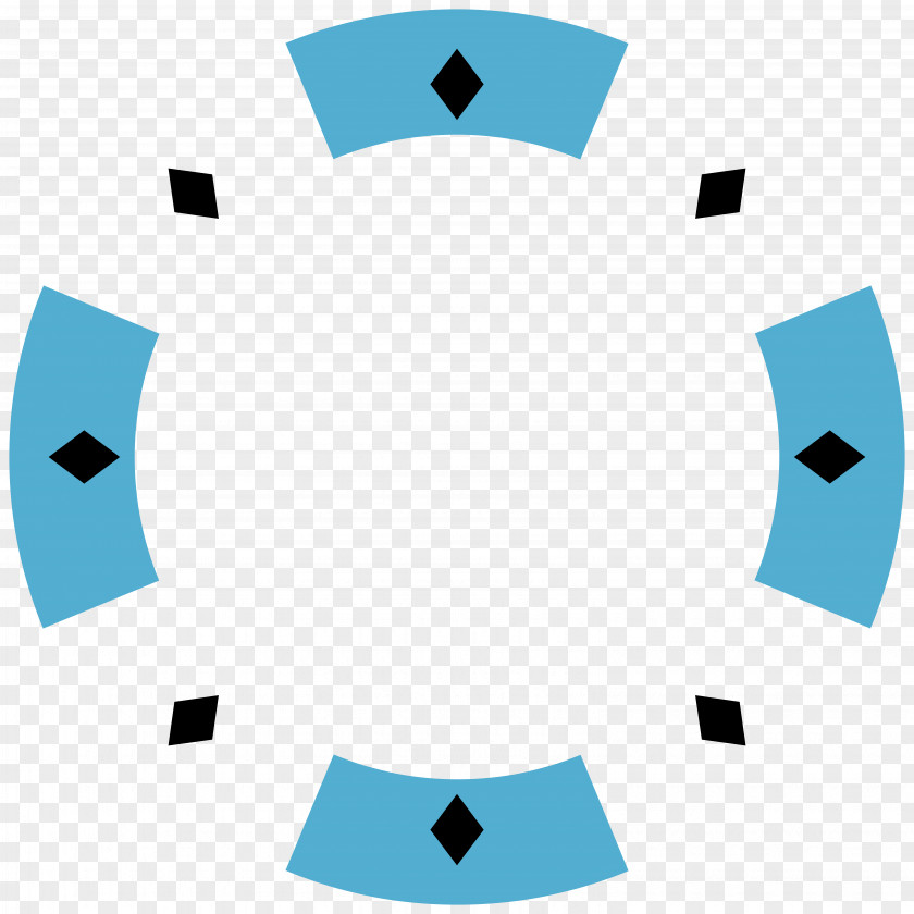 Blue Pattern Border Brand Line Clip Art PNG