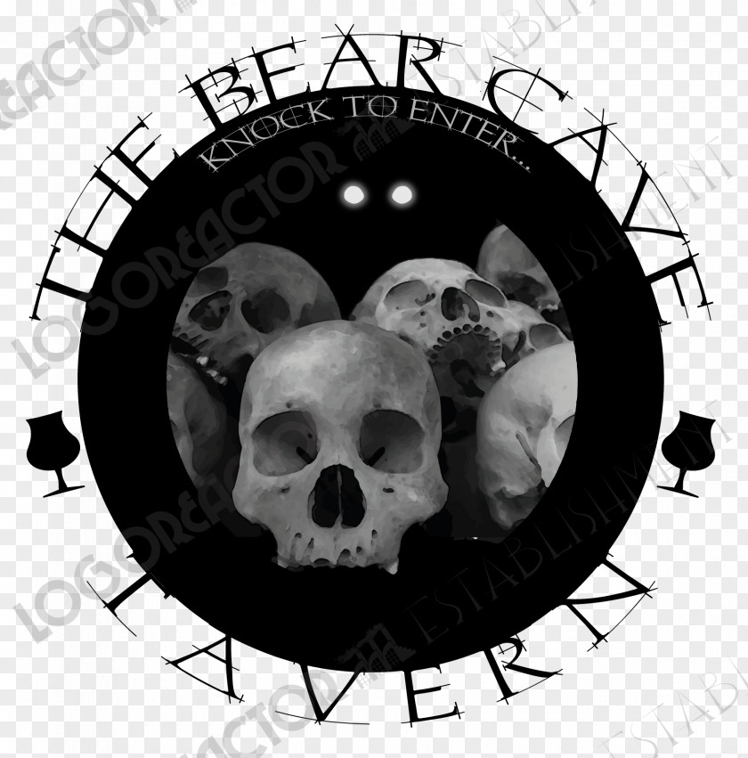 Cave Bear Culture Pakistan Skull Wheel Black PNG