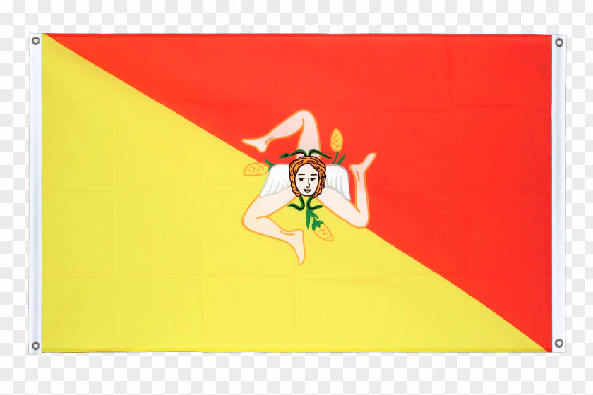 Flag Of Sicily Italy Fahne PNG