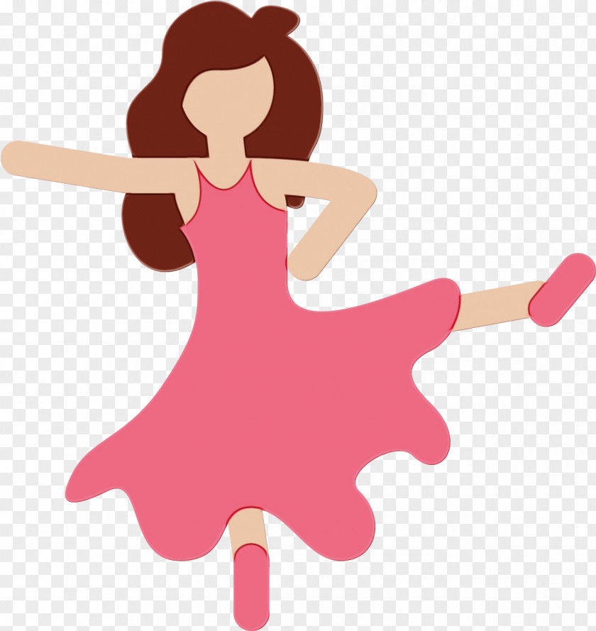 Ballet Dancer Magenta Dab Emoji PNG