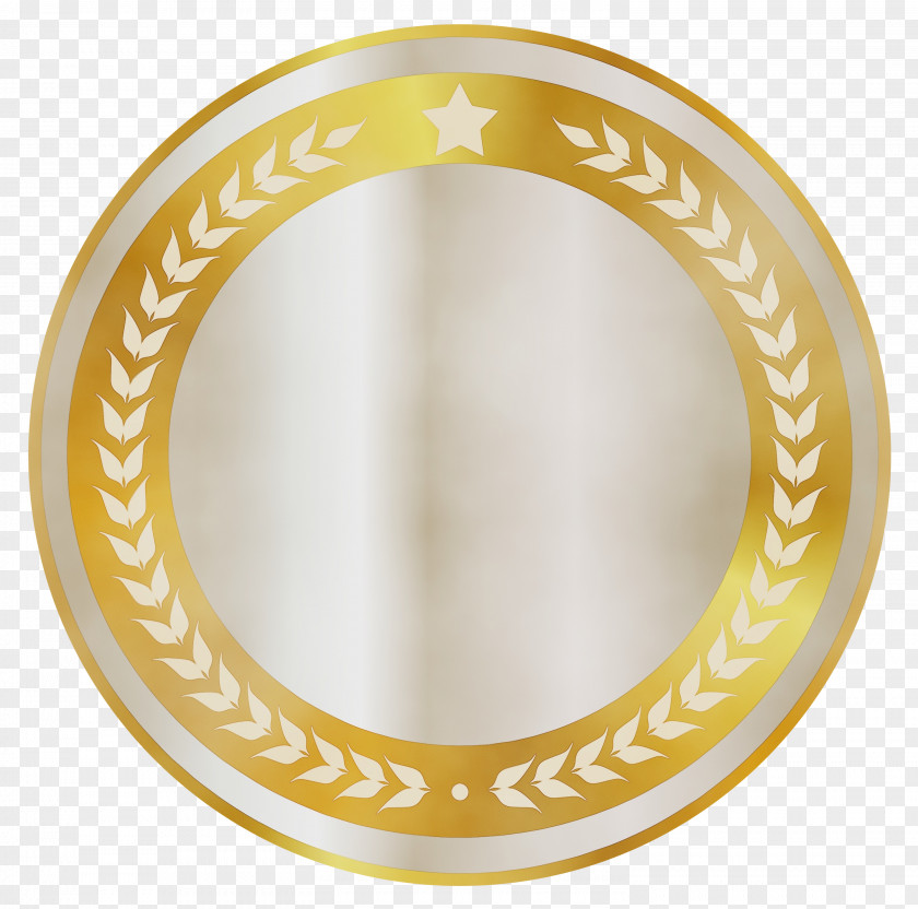 Brass Bangle Yellow Circle PNG