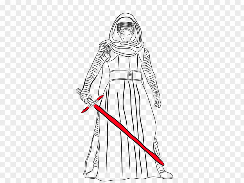 Dress Costume Design Sketch PNG