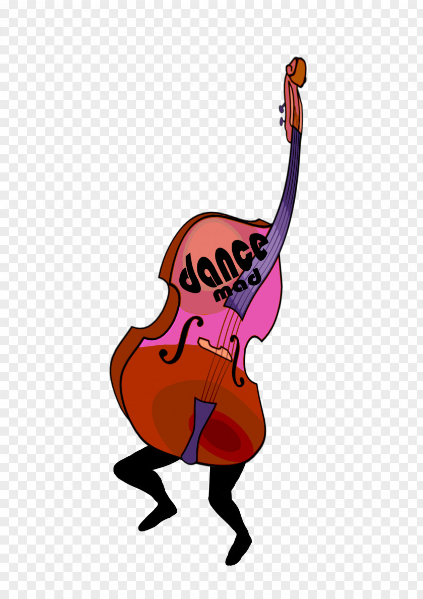 Mad Mick's Breakaway Cafe Cello Character Clip Art PNG