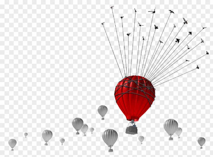 Balloon Hot Air Line PNG