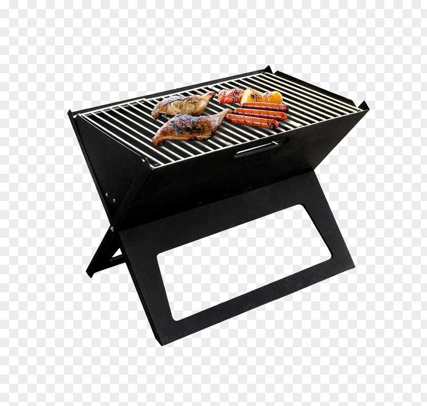 Folding BBQ Barbecue Shashlik Charcoal Outdoor Cooking Grilling PNG