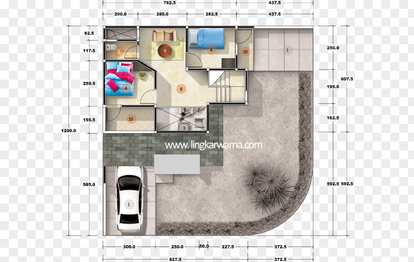 House Floor Plan Building Square Meter PNG