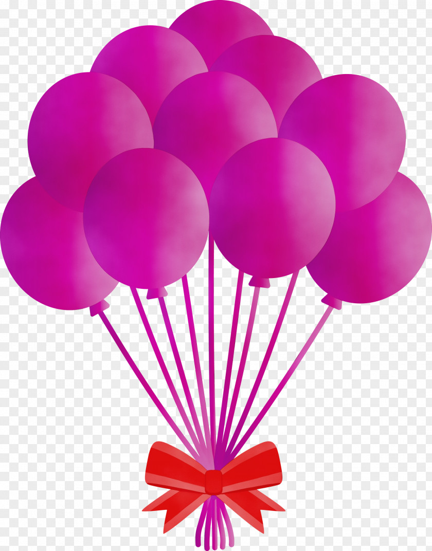 Balloon Pink Magenta Party Supply PNG