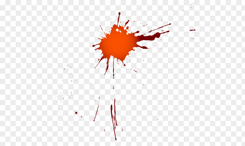 Blood Spatter Ink Splash PNG