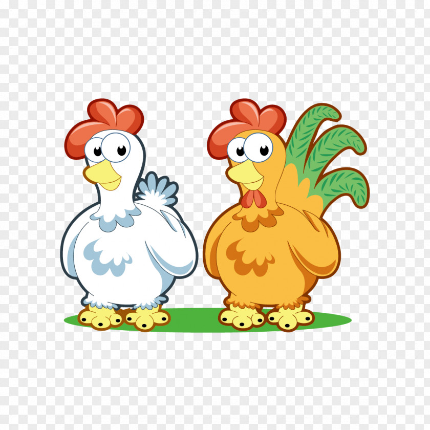 Cartoon Chick Chicken Rooster PNG