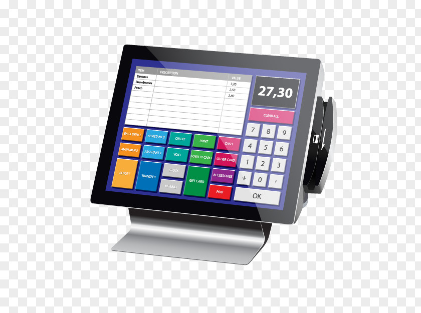 Credit Card Cash Register Point Of Sale Reader Barcode Scanners PNG