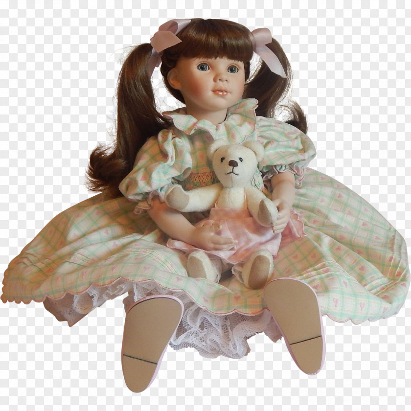 Doll Bisque Porcelain Collectable Figurine PNG