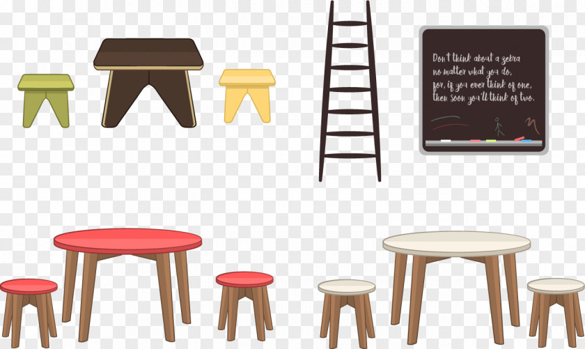 Vector Table Furniture Room Child Nursery PNG