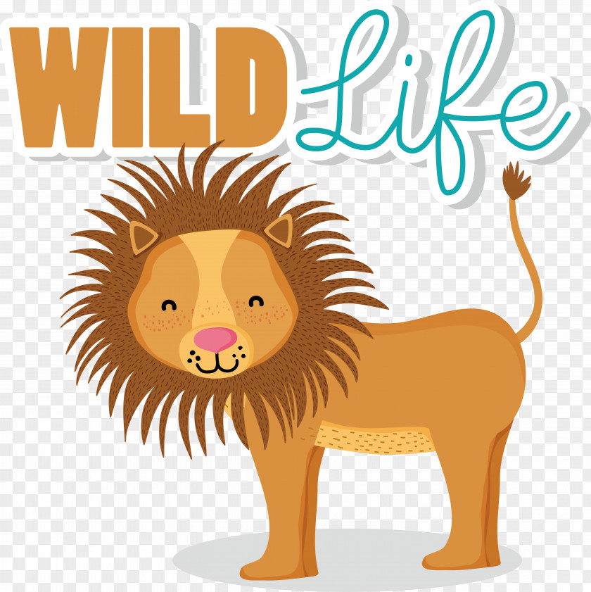Lion Cat Cat-like Cartoon Happiness PNG