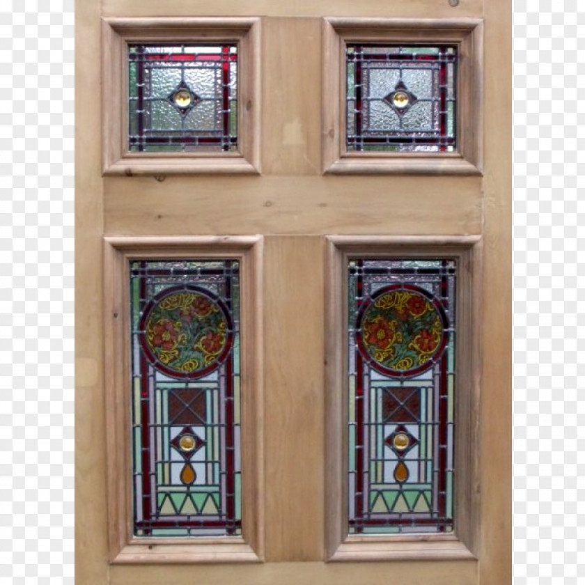Window Stained Glass Edwardian Era Door PNG
