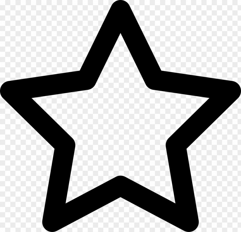 Five Pointed Star Font Awesome PNG