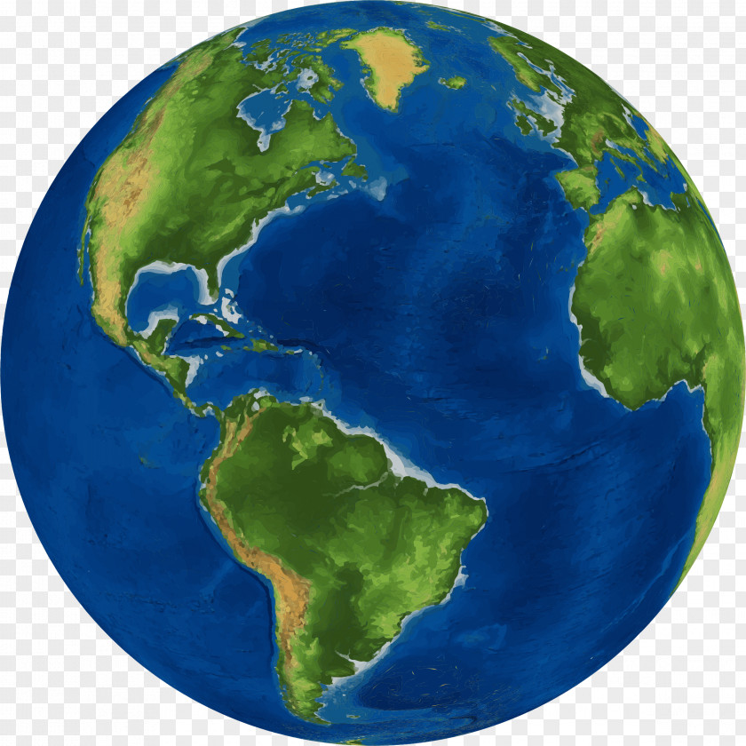 Globe Earth World Map Image PNG