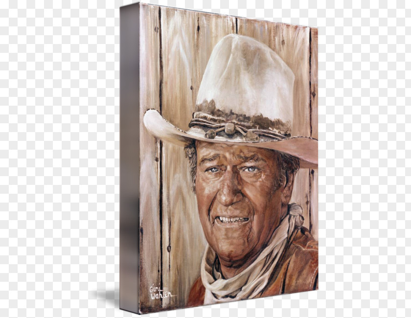 John Wayne Imagekind Cowboy Hat Art Portrait PNG