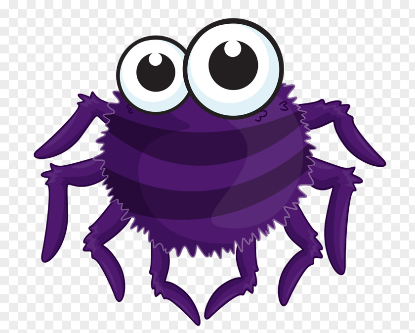 Purple Spider Itsy Bitsy Nursery Rhyme Childrens Song PNG