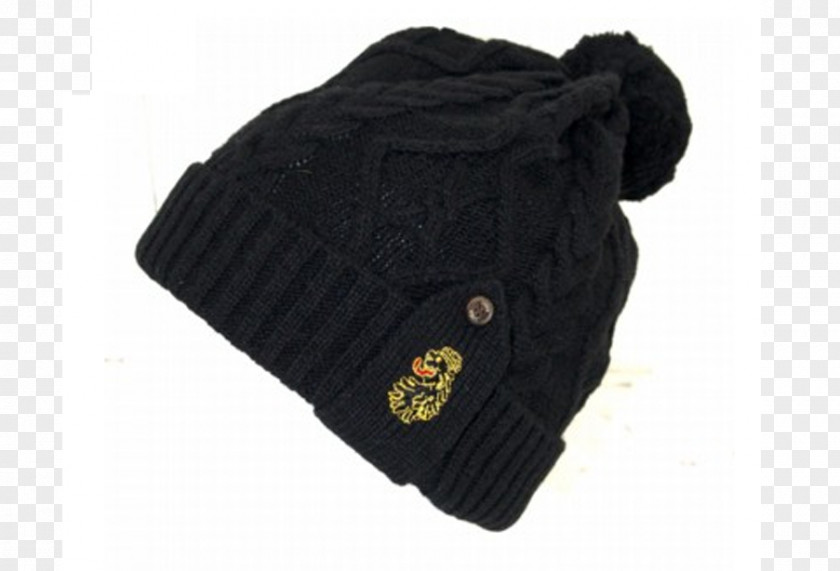 Beanie Wool Black M PNG