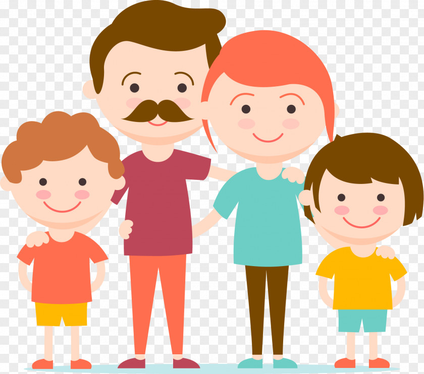 Family Flat Design Child Happiness PNG