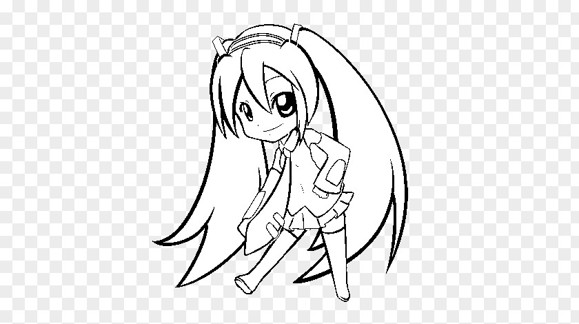 Hatsune Miku Coloring Book Child Drawing Image PNG