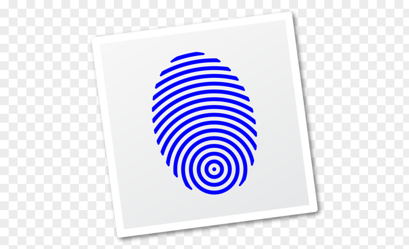 Line Fingerprint Pictogram PNG